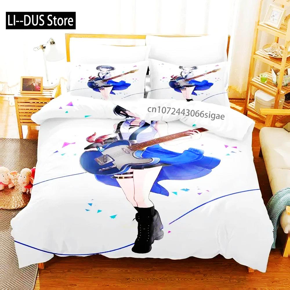 Anime Hoshino Ichika Project SEKAI Bedding Set Duvet Cover Bed Set Quilt Cover Pillowcase Comforter King Queen Size Boys Adult