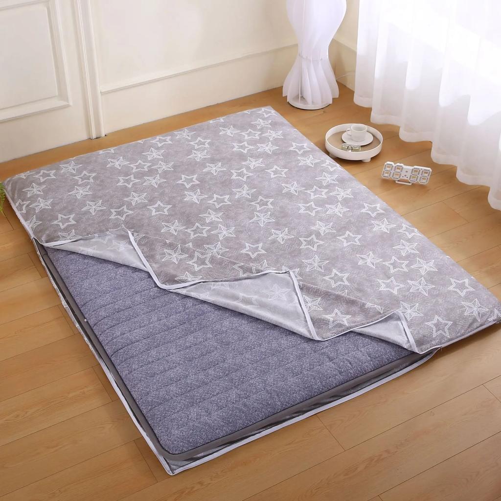 All-Inclusive Floor Bunk Dirty Cushion Cover Comfortable Mattress Cover Dust-Proof Sanded Bed Cover Removable Washable