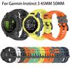 22MM 26MM WatchBand for Garmin Instinct 3 45MM 50MM Watch Strap Wirstband Bracelet Durable Silicone Smart Wriststrap Accessories
