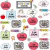 Schoolgirl Affirmation Station Bulletin Board Set Composition Motivational Poster for Classroom Decoration Positive Cutout Pirational Mirror Growth