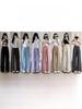 Women's Summer High-Waist Straight Brown Pleated Cotton-Linen Sunscreen Pants