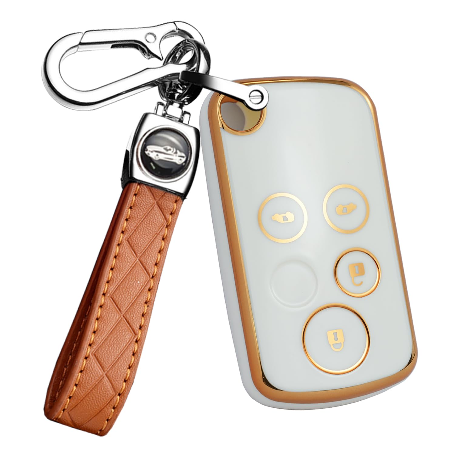 

ONTTO Эксклюзивный чехол для смарт-ключа Honda, Чехол для ключа, Держатель для ключей, Силиконовый для Honda Step Wagon Fit Zest Elysion Insight, Мягкий, Устойчивый к царапинам, Устойчивый к падениям