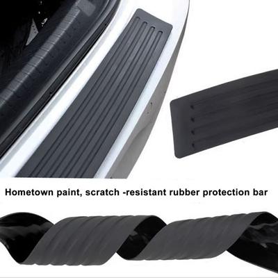 Accessorio per protezioni per paraurti posteriori per auto, universale, in silicone nero, resistente ai graffi, per portiere del bagagliaio
