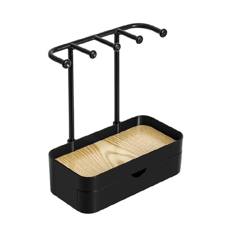 Multifunctional Jewelry Drawer Space Saving Jewelry Holder Stand with Drawer for Home Accessory Organization