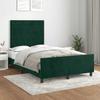 Exclusive House - Dark Green Bed Frame Without Mattress 120x200 Cm Velvet