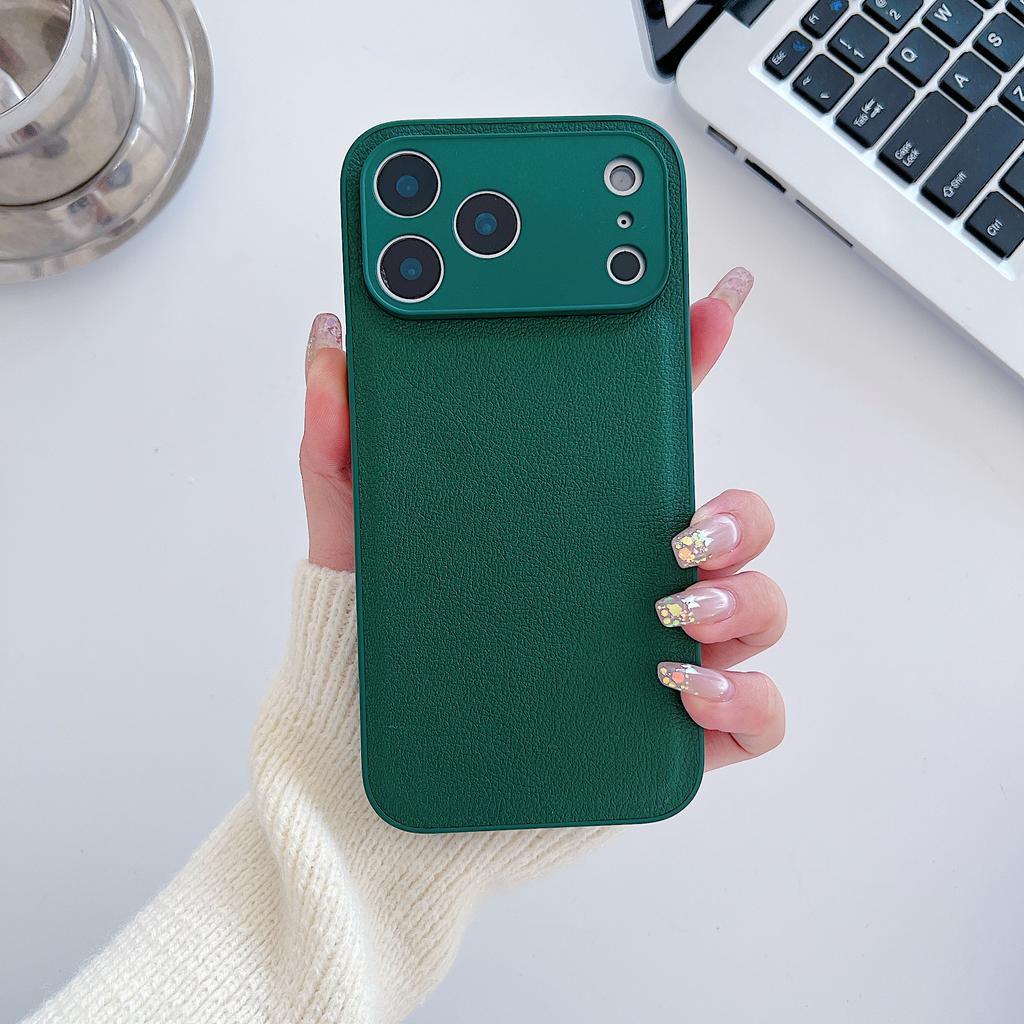 Lychee PU Leather Shockproof Case For iPhone 17 Air 16 15 14 13 Mini 12 11 Pro Max Plus 17Pro Candy Armor Bumper Cover