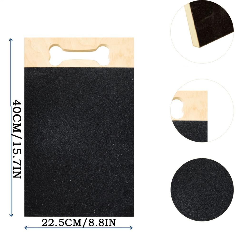 

Dog Scratching Board For Nails Dog Nail File Board Wood Wear-Resistant Foot Sandpaper No Debris Falling For Thick Trimming Paw чёрный