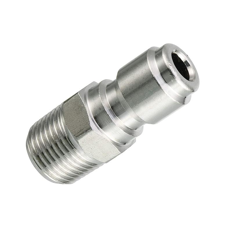 2PCS Pressure Washer Adapter 3/8 Inch BSP Male Thread Fitting Quick Connector