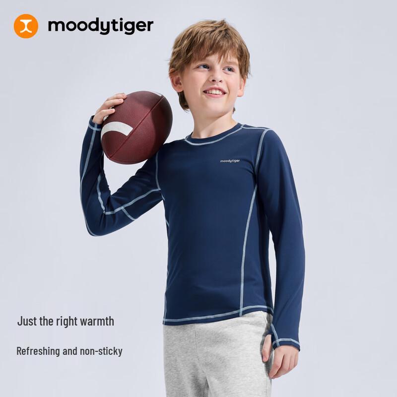 Moodytiger Kids' Cloud-Feel Sweat-Absorbent Long Sleeve T-Shirt