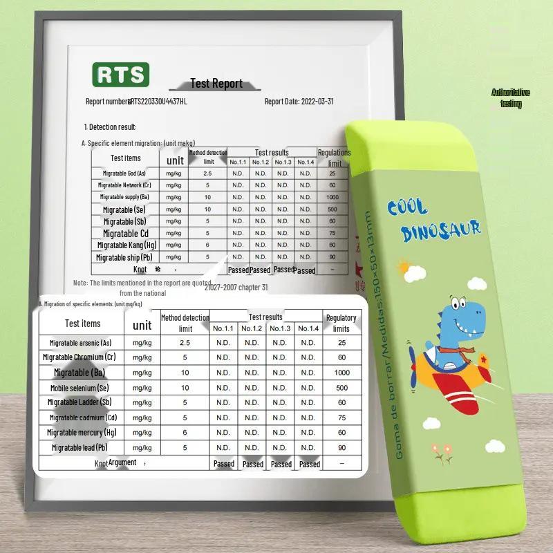 Nykomling Exklusivt: Extra stort, smulfritt tecknat suddgummi för studenter och barn