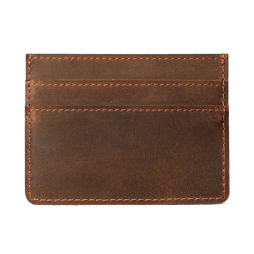 

Full Leather Credit Card Holder Genuine Leather Credit Cardholder Case To Protect Credit Cards коричневий