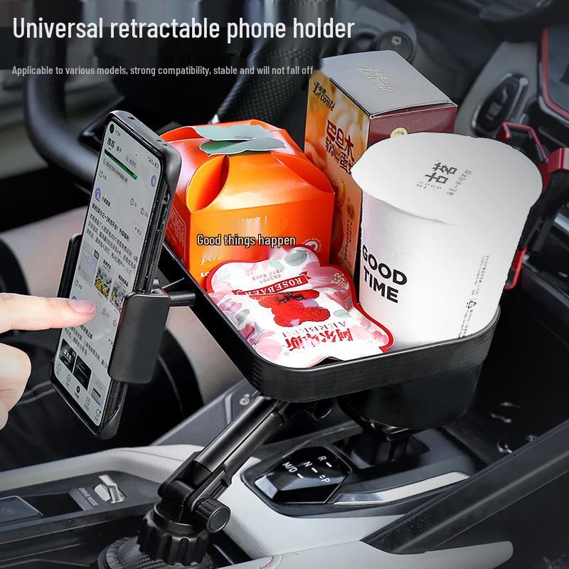 Multifunktionaler Auto-Becherhalter & Tisch mit Handyhalterung