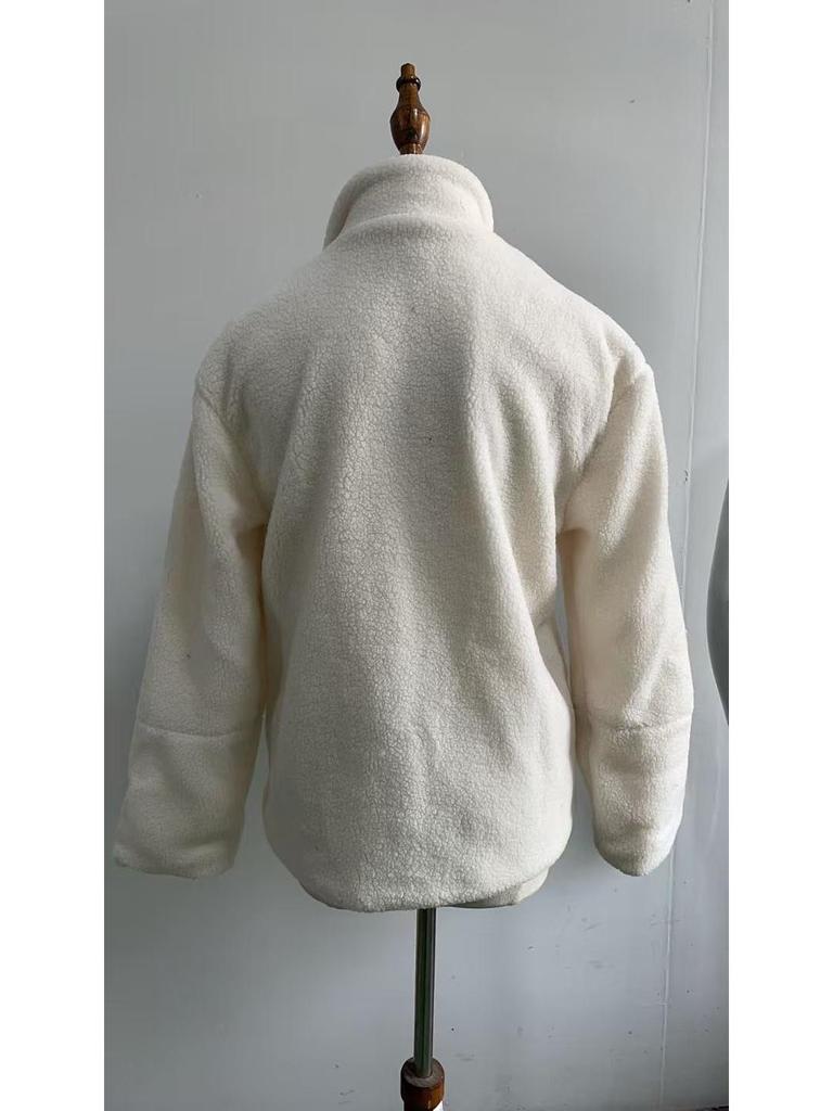 Elegant Autumn/Winter Women's Plush Zipper Coat: Versatile European and American Style