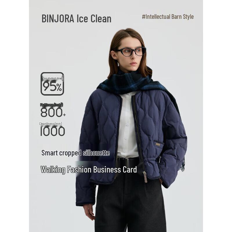 Bingjie Women's Solid Short Down Jacket J5300JI30D