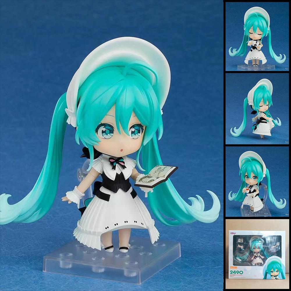 Hot Q Version 2490# 2306# 2759# Lucky Cat Hatsune Miku Symphony Anime Figures Model Doll Set Toy Movable Figurines Collection