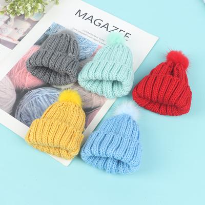 1/6 Dollhouse Miniature Fashion Knitted Beanie Hat Cap Doll House Decoration