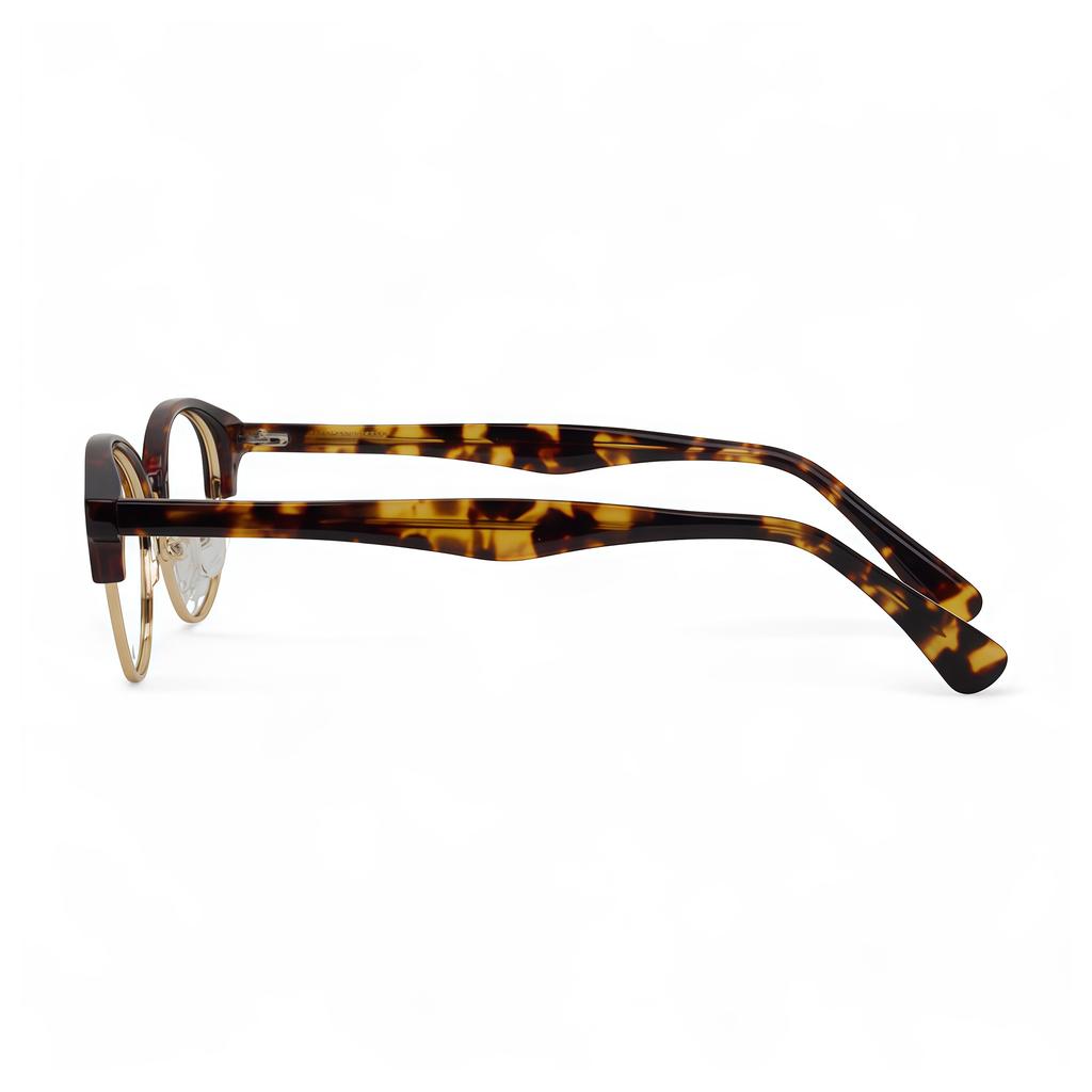 Adije Orlan (Leopard) La1051 Eyeglass Frames Half-Rim