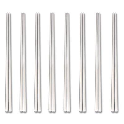 Raonnuri Einfache Essstäbchen für Erwachsene, 8 Essstäbchen, 8 Stück, koreanisches beliebtes Geschirr