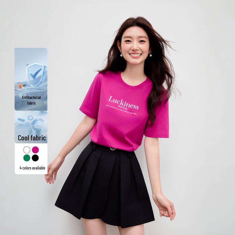 Women s Classic Round Neck Short Sleeve T-Shirt S