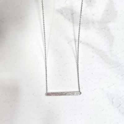Suji Stickbar Silver Necklace