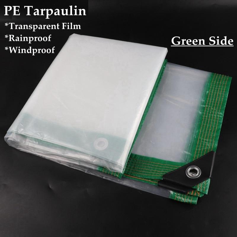 Upgraded Transparent PE Film Home Furniture Dustproof Shelter Balcony Succulent Plants Rainproof Cloth Keep Warm Light Tarpaulin