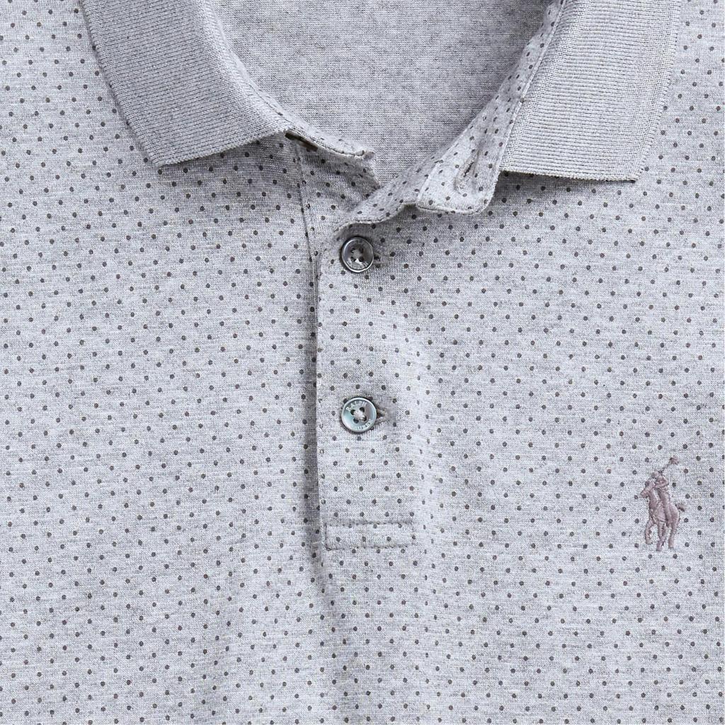 Polo Ralph Lauren Custom Slim Fit Plain Knit Polo Shirt Men Tops Gray 710790035-001