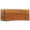 Table Top 80x40x3.8 cm Rectangular Solid Acacia Wood Live Edge