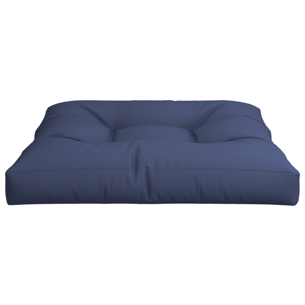 Pallet Cushion Navy Blue 70x70x12 Cm Fabric