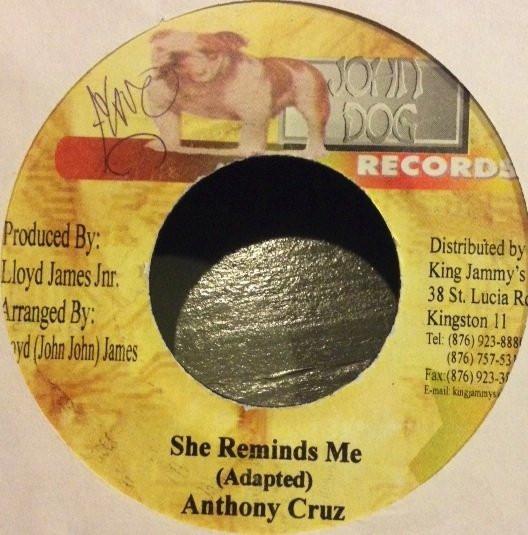 

7inch Record ANTHONY CRUZ - She Reminds Me NONE John Dog Record Jamaica Reggae, Ska & Dub Used
