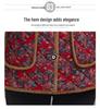 Floral Print Fleece-Lined Cotton Jacket for Middle-Aged & Elderly Women - Plus Size, Warm Lapel Coat