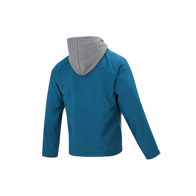 Nike Therma-FIT Standard Issue Fleece Lined Stay Warm Embroidered Logo Sports Coach Jacket Blue Men's DA6858-404