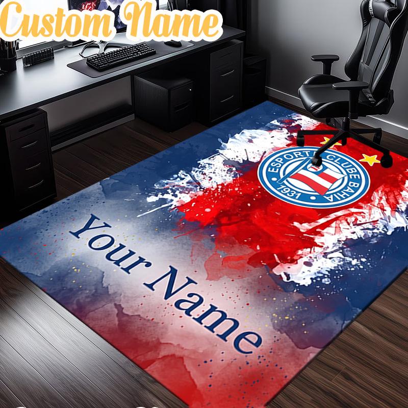 Custom Name Esporte Clube Crest Rug, Office Rug, Chair Rug, Carpet for Living Rooms, Doormat Game Rug Home Decor Christmas Gifts