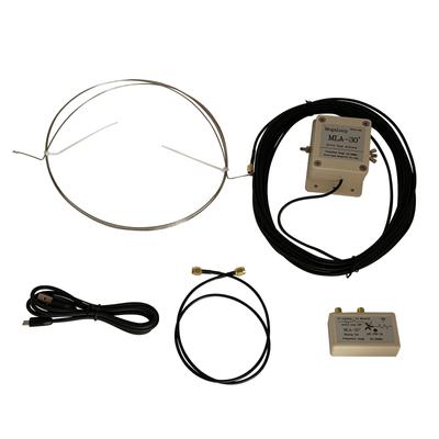 Loop Antenna MLA-30+ Plus 0.5-30MHz Active Receive Low Noise Medium Short-Wave Antenna for Outdoor Rooftop-Balcony Radio