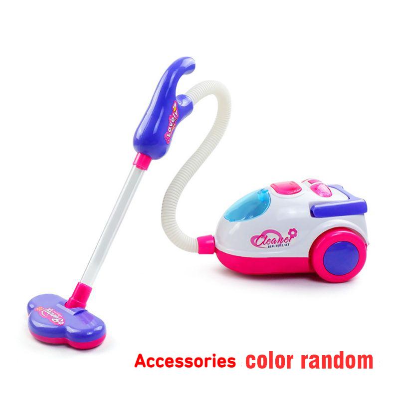 Children'S Electric Mini Vacuum Cleaner Playing House Toys Sound And Light Cleaning Working Function Kids Educational Toys Girl
