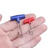 Stabiler Barb Fishing Sinker Slip Clip Haken Klarer Schnapp-Kunststoff-Kopfwirbel mit Hakenbalance