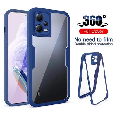 Custodia trasparente per protezione completa del corpo a 360 gradi per Xiaomi Redmi Note 13 Note13 Pro Plus 13C Poco X6 5G 4G Cover anteriore in silicone morbido antiurto TPU