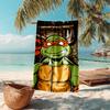 proof beach towel with Teenage Mutant Ninja Turtles pattern - soft,absorbent,quick-drying,machine washable - perfect for swimming,camping,bathing
