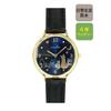 Free shippingRomantic night view design cat wristwatch womenCat loversGiftCat motifCat goodsCat accessoriesTwo cats watching viewNavy Brown Black