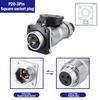 P20 Aviation Connector Plug Socket 20mm 2/3/4/5/6/7/8/9/10/12Pins WS20 Male Female Connectors