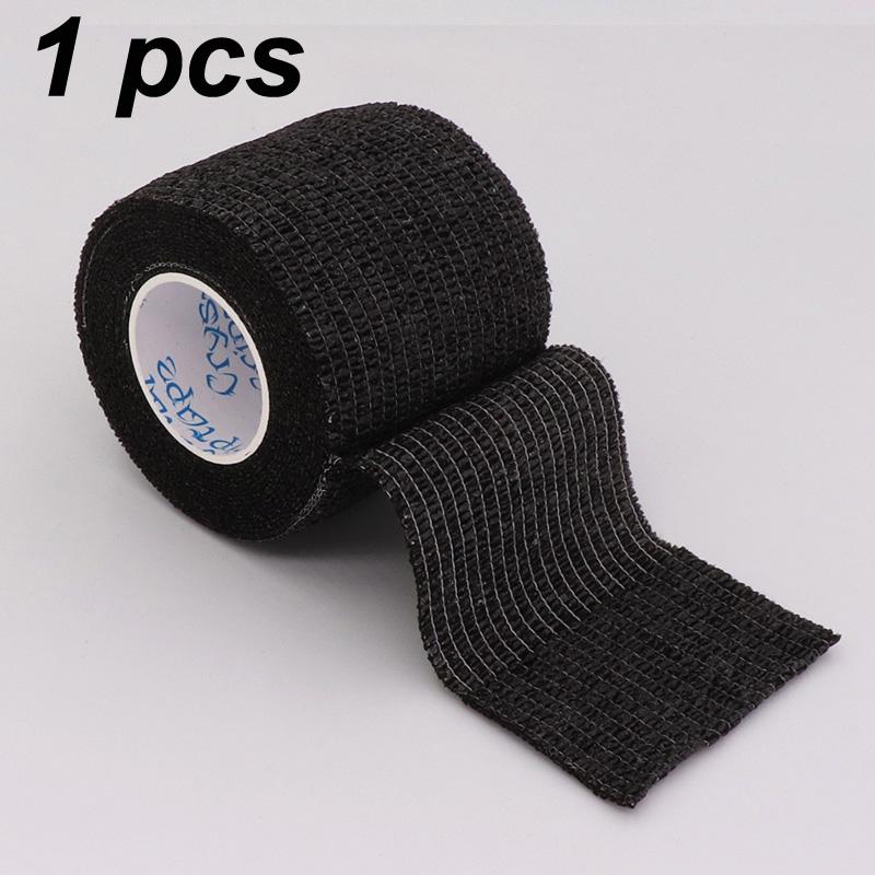 

Черная Цветная Самоклеящаяся Эластичная Бинтовая Лента 4,8 м Спортивная Обмотка для Наколенников Пальцев Лодыжек Ладони Запястий Татуировки для Животных 5cm X 4.8m