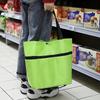 2 in 1 Grocery Bag Oxford Cloth Shopping Trolley Multifunctional Handbag  Supermarket