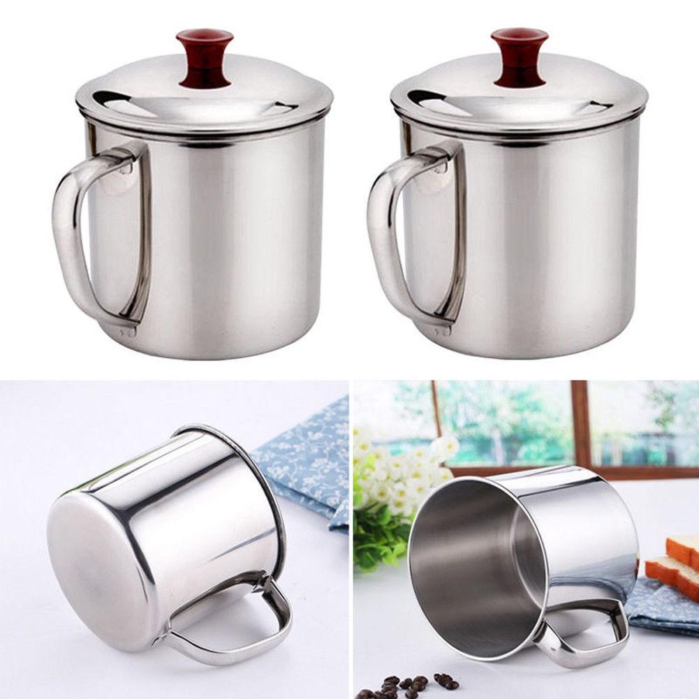 Portable Stainless Steel Coffee Tea Mug Cup for Camping and Travel 200/380ML