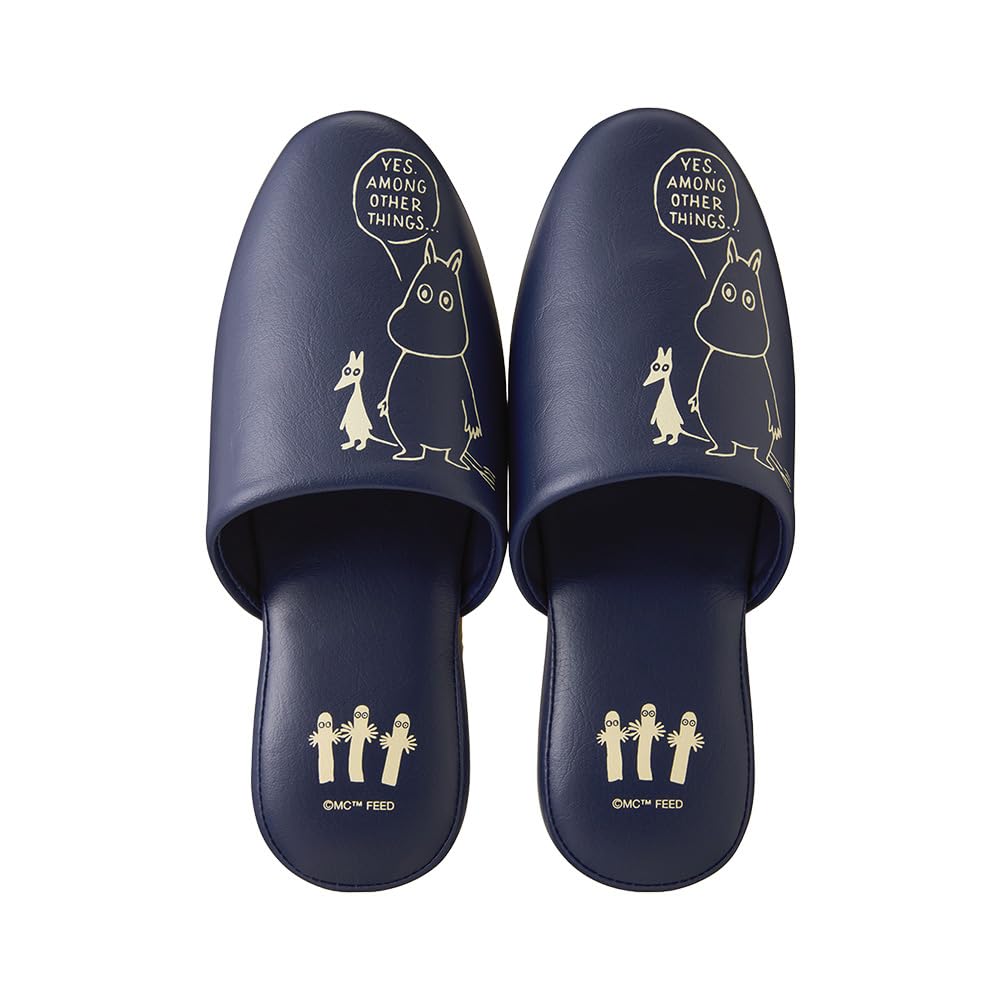 Moomin Adult Slippers L (25.527.0cm) Navy