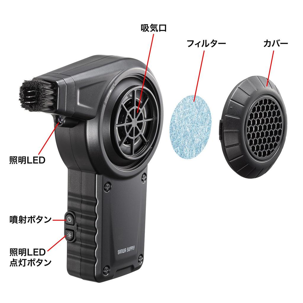 Sanwa Supply Electric Air Duster (Compact Type) CD-ADE7BK