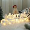 RED Panel Christmas Decoration Items Three-dimensional Christmas Neon Light  Party