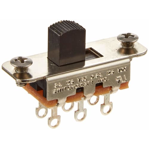 Scud Switchcraft ON-ON Slide Switch, Black, SWC-SON-ONB