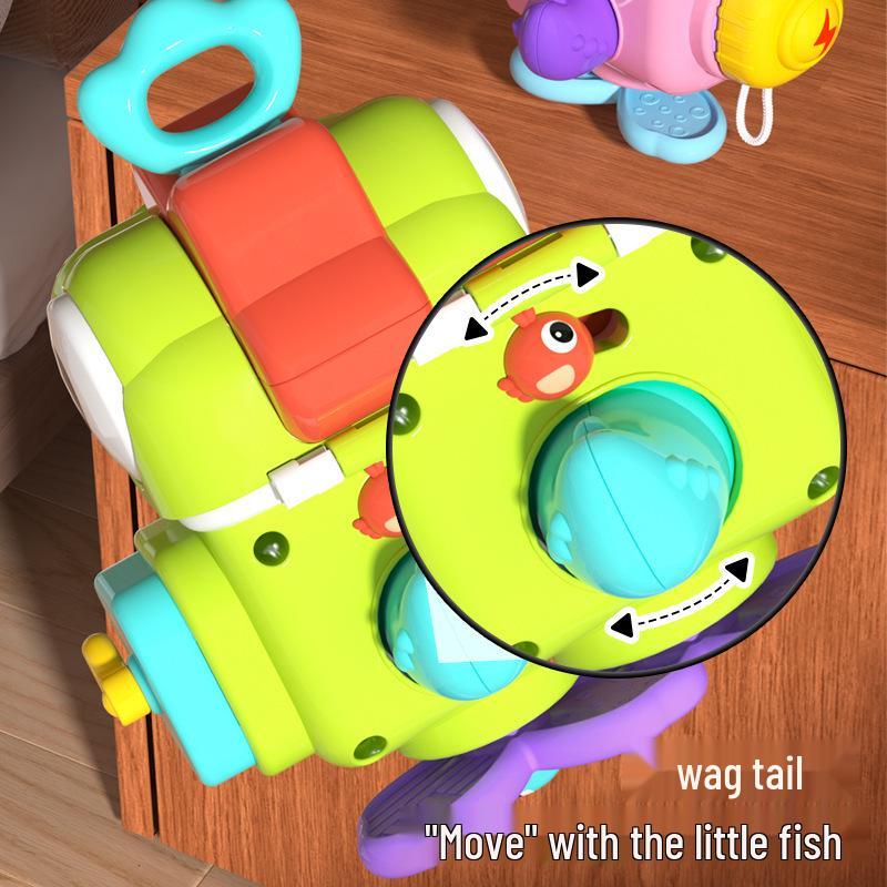 Busy Ball Hand Grasp Puzzle: 6-Sided Rotating Box for Babies Aged 0-3 Years.