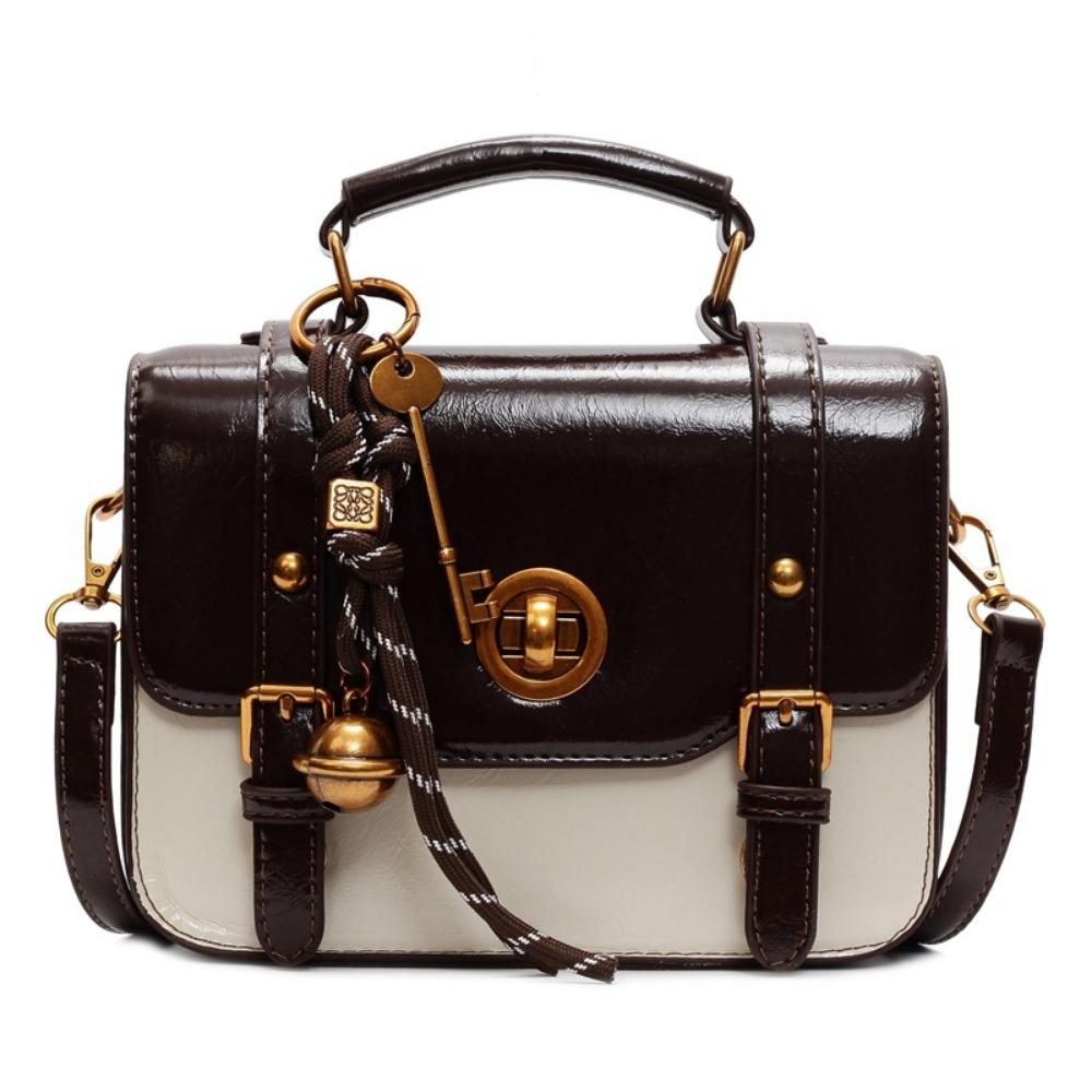 Niche High-end Design Handbag Bag Women's Versatile Trend Small Square Bag Retro Shoulder Messenger Bag