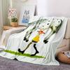 Girl Horse Flannel Blanket Super Soft Warm Cozy Blanket For Sofa Bed Office Travel Allseason Home Decor Gift