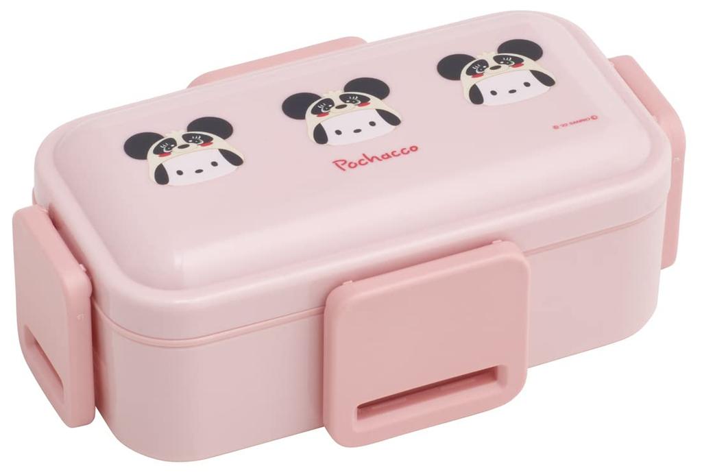 Skater Bento Pochacco Soft Made in Box, Head, Sanrio, 600ml, Antibacterial, Serving, Dome-Shaped Lid, Two-Tier, Women's, Japan, PFLW4AG-A